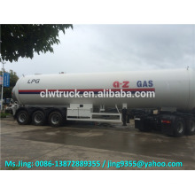 Low price 3 alxes big lpg propane tanker trailer 56000 liters for sale